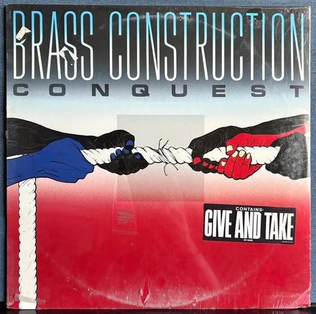 BRASS CONSTRUCTION CONQUEST~SEALED ORG 1985 CAPITOL LP w/HYPE STICKER~DISCO~FUNK