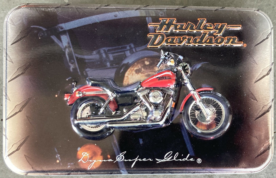 1999 DYNA HARLEY DAVIDSON LIMITED EDITION TIN & 2 SEALED DECKS PLAYING CARDS 