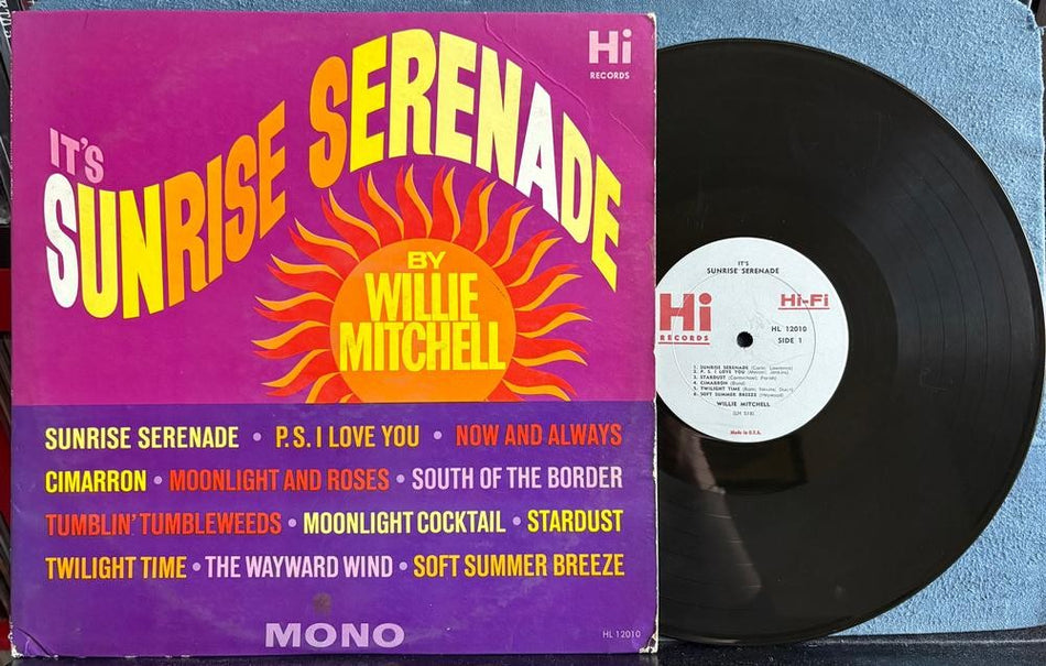 WILLIE MITCHELL IT'S A SUNRISE SERENADE~ORIG 1963 HI RECORDS MONO PROMO LP~SOUL