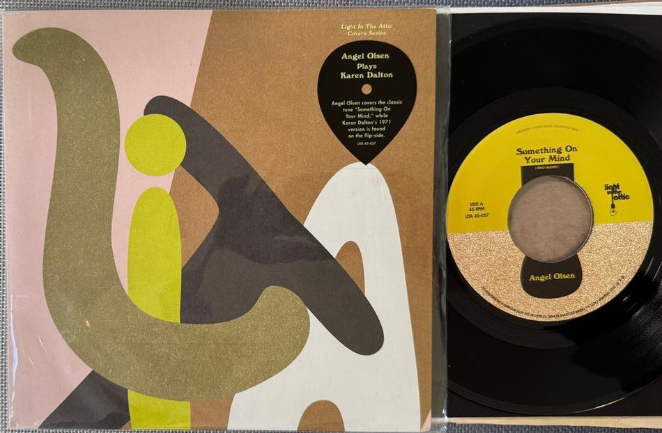 ANGEL OLSEN/ KAREN DALTON SOMETHING ON YOUR MIND~NM 2022 PIC SLV 7'~HYPE~FOLK