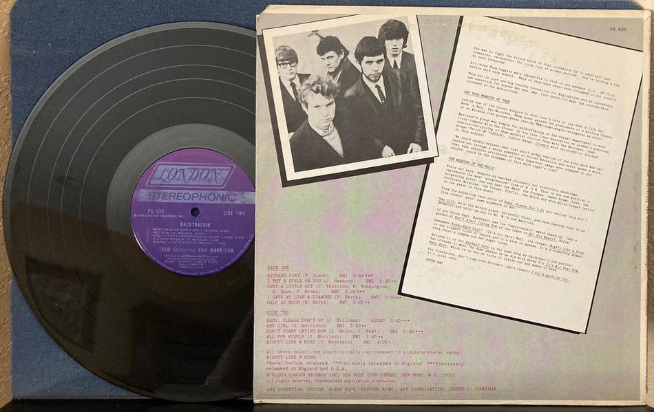 THEM BACKTRACKIN~VAN MORRISON~1974 TERRE HAUTE 1st PRESS LP~BELL SOUND SF~GARAGE