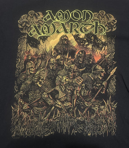 AMON AMARTH 2011 TOUR T-SHIRT~VINTAGE~ANVIL~ORIGINAL~XL~BLACK~EXC COND~RARE~VTG