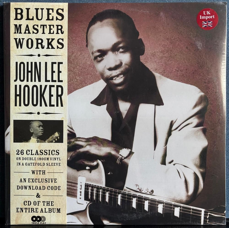 JOHN LEE HOOKER BLUES MASTER WORKS~SEALED 2014 UK 2-LP COMP w/CD~DELTA BLUES