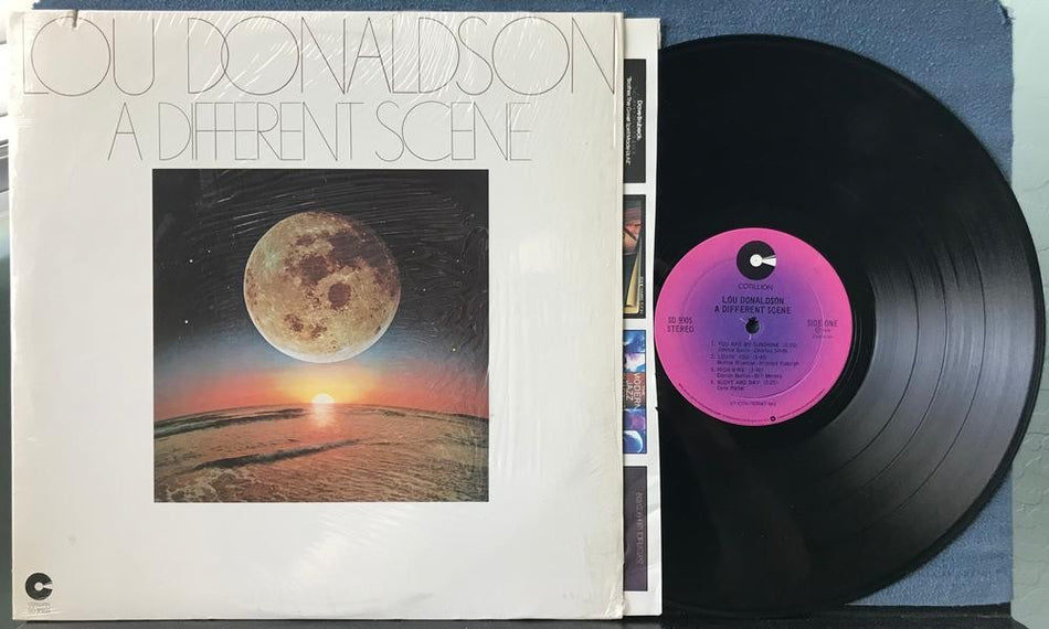 LOU DONALDSON A DIFFERENT SCENE~NM 1976 COTILLION MONARCH 1st PRESS LP w/SHRINK