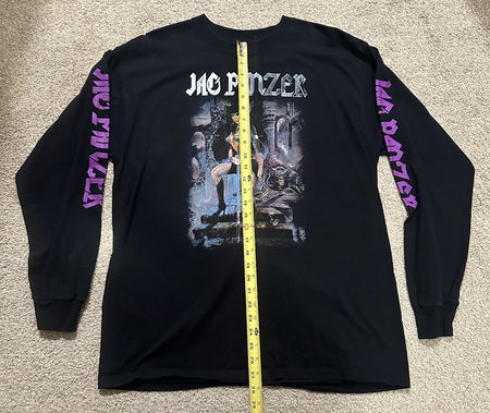 JAG PANZER CONCERT LONG SLEEVE T-SHIRT~2003 SPIKED BAT TOUR~BLACK~XL~EXC~VTG