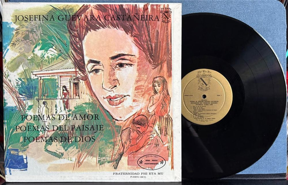 JOSEFINA GUEVARA CASTAÑEIRA~POEMAS DE AMOR~DEL PAISAJE~DIOS~1964 PUERTO RICO LP