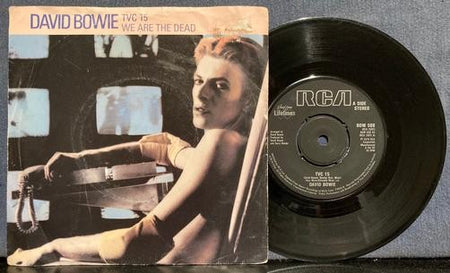 DAVID BOWIE TVC 15~1983 UK ONLY LIFETIMES SERIES 7' 45 RPM PIC SLV SNGL RE~GLAM 