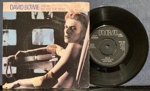 DAVID BOWIE TVC 15~1983 UK ONLY LIFETIMES SERIES 7' 45 RPM PIC SLV SNGL RE~GLAM 