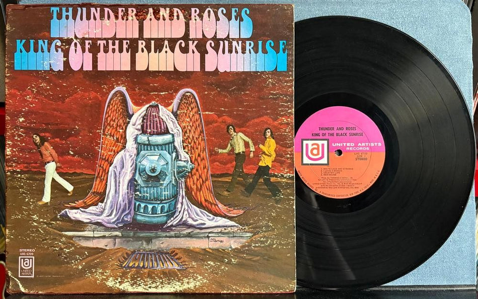 THUNDER AND ROSES KING OF THE BLACK SUNRISE~OG 1969 UNITED ARTISTS PROMO COPY LP