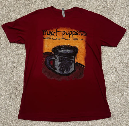 MEAT PUPPETS BAND T-SHIRT~UP ON THE SUN~ORIGINAL~LG~RED~EXC COND~RARE~BRAND NEW