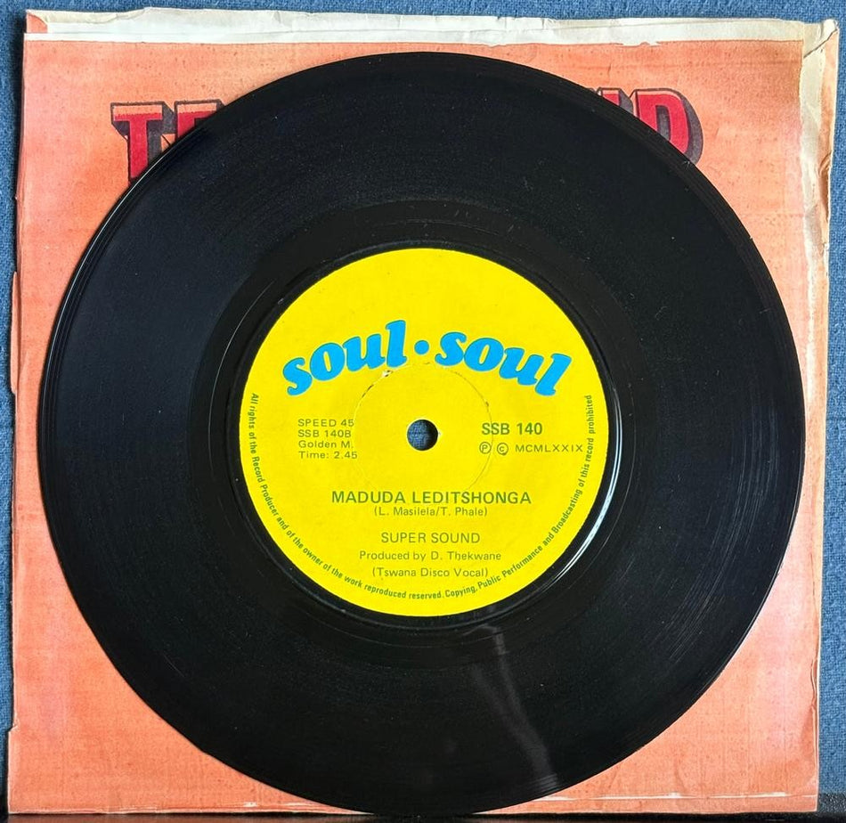 SOUTH AFRICA 45~SUPER SOUND~BASHIMANE / MADUDA LEDITSHONGA~1979 SOUL SOUL 7~HEAR