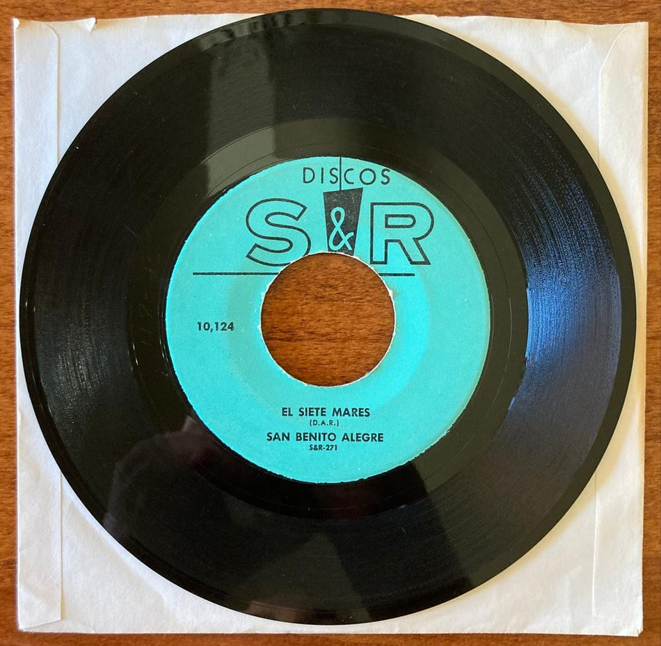 SAN BENITO ALEGRE~MUJER PASIADA / EL SIETE MARES~DISCOS S+R-271 7-INCH 45~LATIN