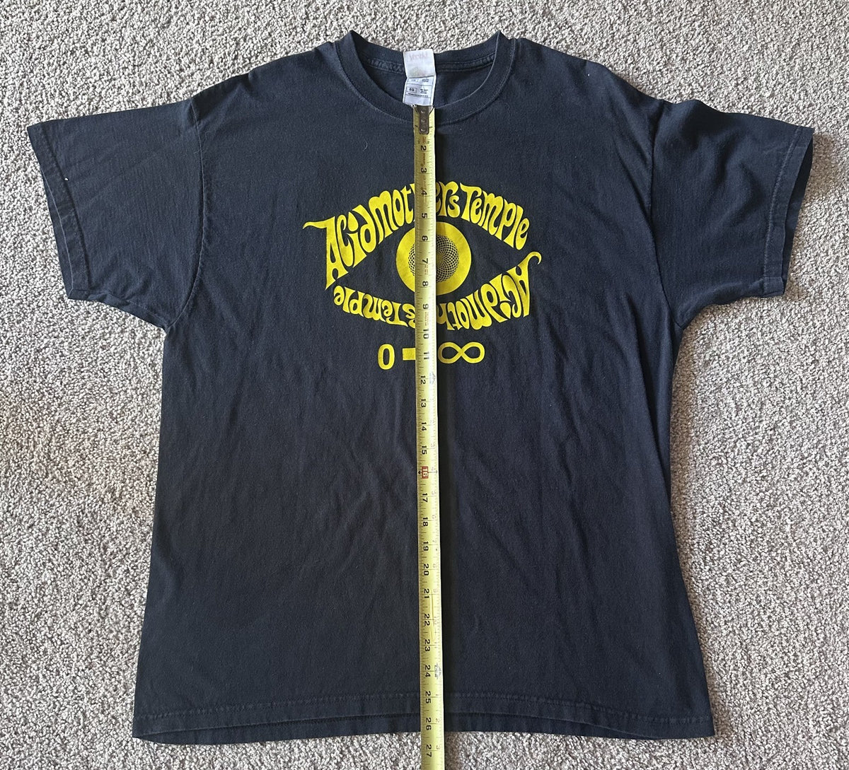 ACID MOTHERS TEMPLE T-SHIRT~IN 0 TO INFINITY~XL~GILDAN~BLACK~EXC COND~AMT~RARE