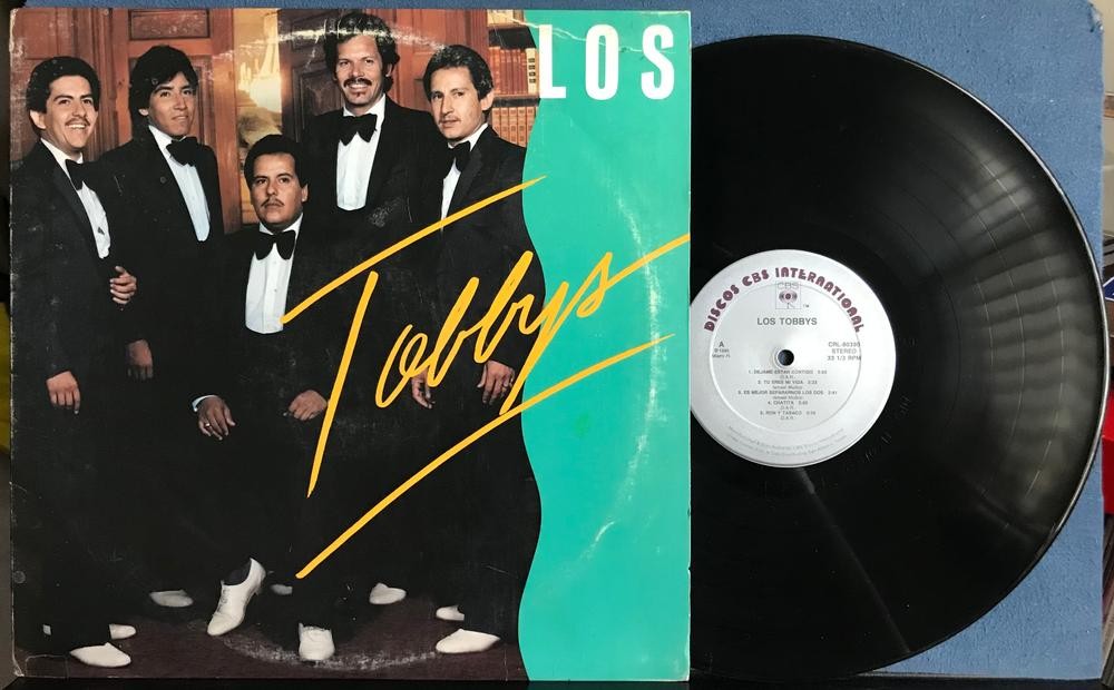 LOS TOBBYS~NM- ORIG 1990 SELF-TITLED LP~DISCOS CBS INTERNATIONAL~CRL-80390~LATIN