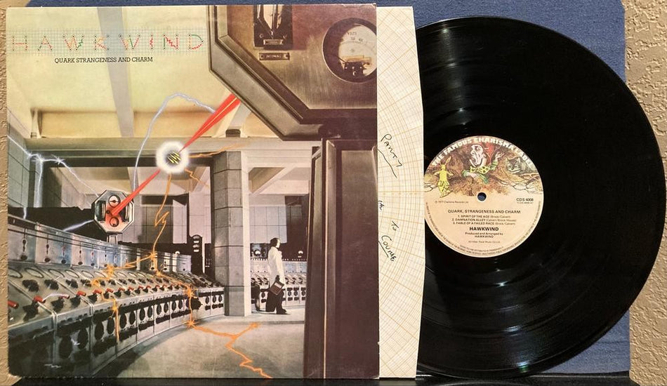 HAWKWIND QUARK STRANGENESS CHARM~VG++ 1977 CHARISMA UK 1st PRESS LP~INNER~PROG 