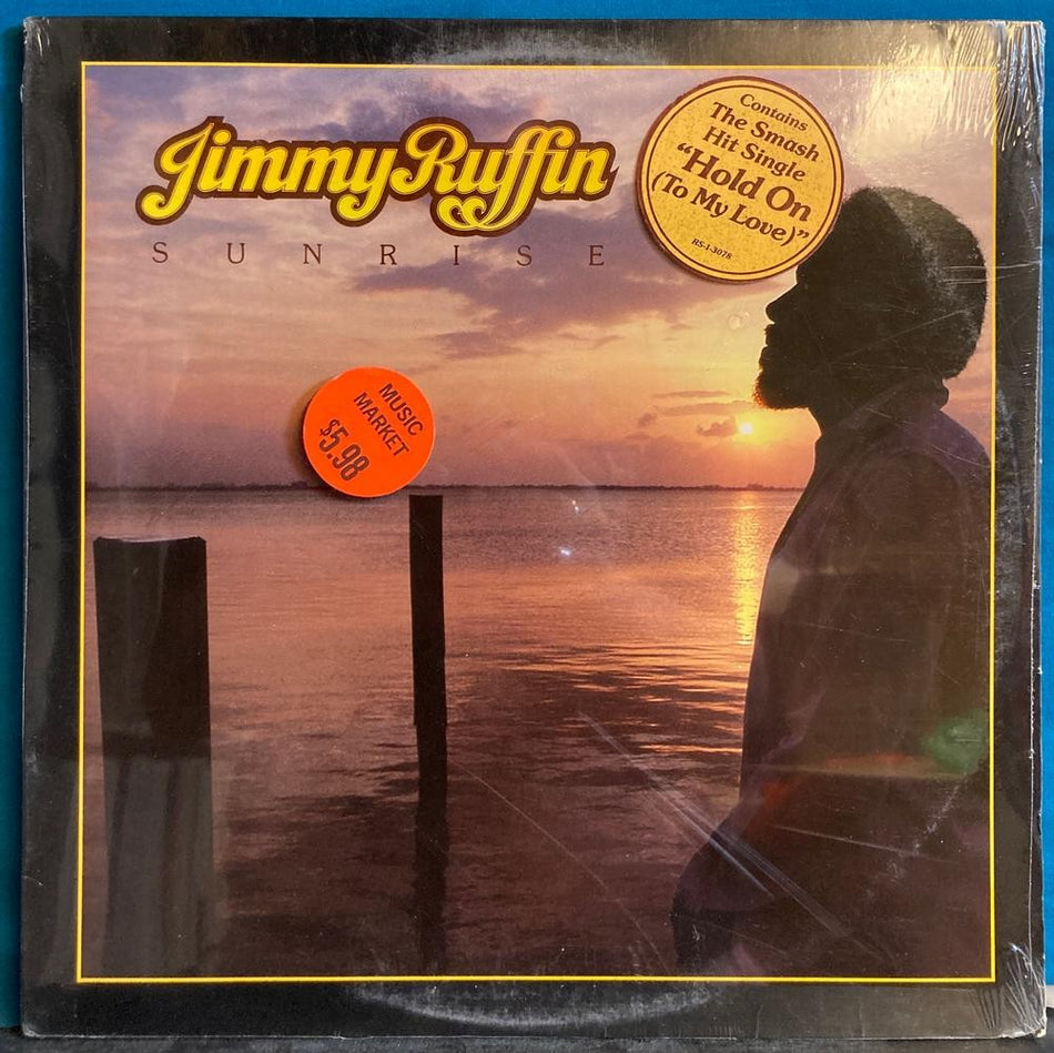 JIMMY RUFFIN SUNRISE~SEALED ORIG 1980 LP~HYPE STICKER~SOUL~FUNK~HOLD ON~BEE GEES