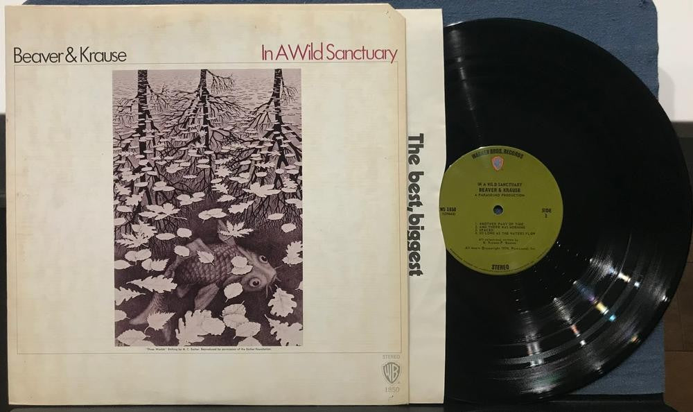 BEAVER AND KRAUSE IN A WILD SANCTUARY~NM- 1970 WARNER BROS 1st PRESS LP~AMBIENT