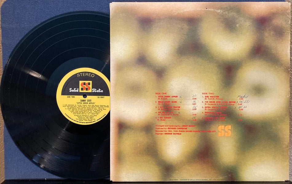 SONNY STITT LITTLE GREEN APPLES~VG++ 1969 SOLID STATE PROMO LP w/UNIPAK GATEFOLD