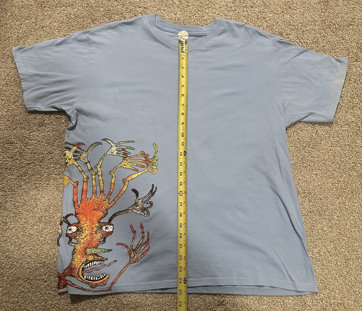 MEAT PUPPETS CONCERT T-SHIRT~HAND HEAD~LIGHT BLUE~XL~HANES~EXC COND~VTG