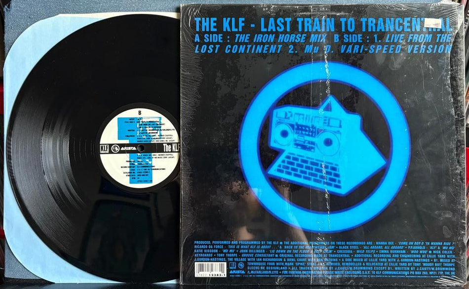 THE KLF LAST TRAIN TO TRANCENTREAL LIVE FROM LOST CONTINENT~1991 12-INCH~SHRINK