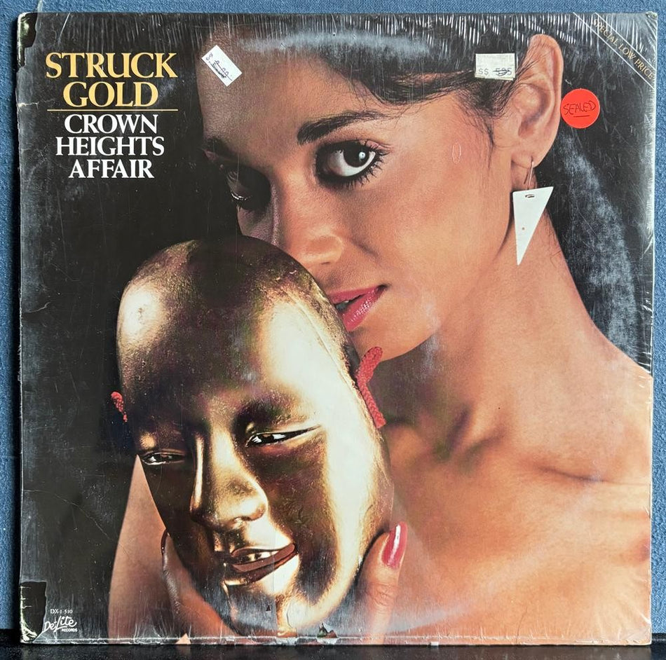 CROWN HEIGHTS AFFAIR STRUCK GOLD~SEALED ORIG 1983 DE-LITE RECORDS LP~FUNK~DISCO