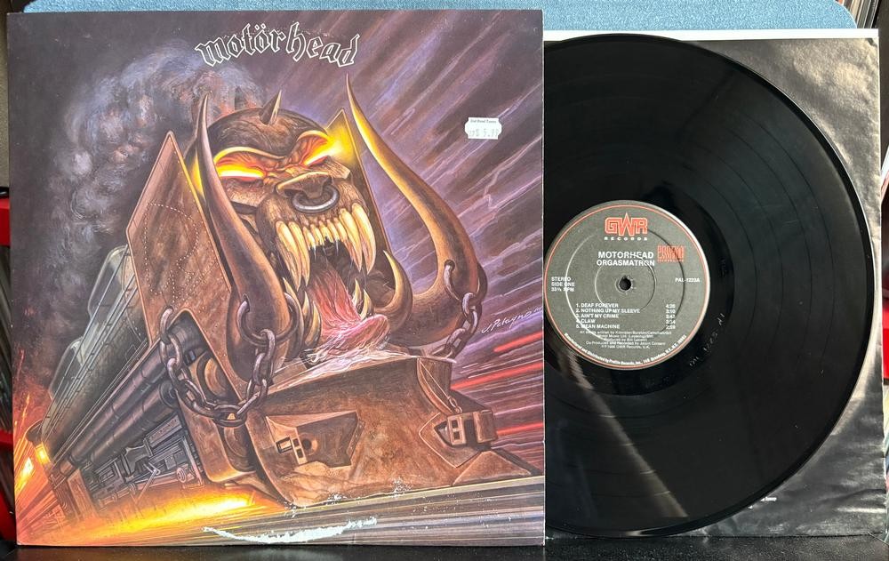 MOTORHEAD ORGASMATRON~ORIG 1986 GWR 1st PRESS LP w/INNER SLEEVE~LEMMY KILMISTER