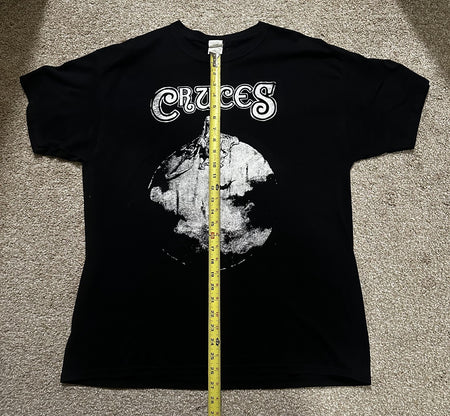 LAS CRUCES 1990s BAND LOGO T-SHIRT~XL~BLACK~EXCELLENT COND~ORIGINAL~RARE~VINTAGE