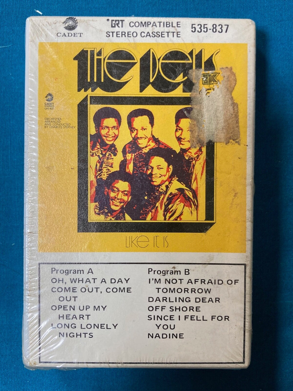 THE DELLS LIKE IT IS~RARE SEALED GRT/CADET CASSETTE TAPE~SOUL/R&B~OH WHAT A DAY