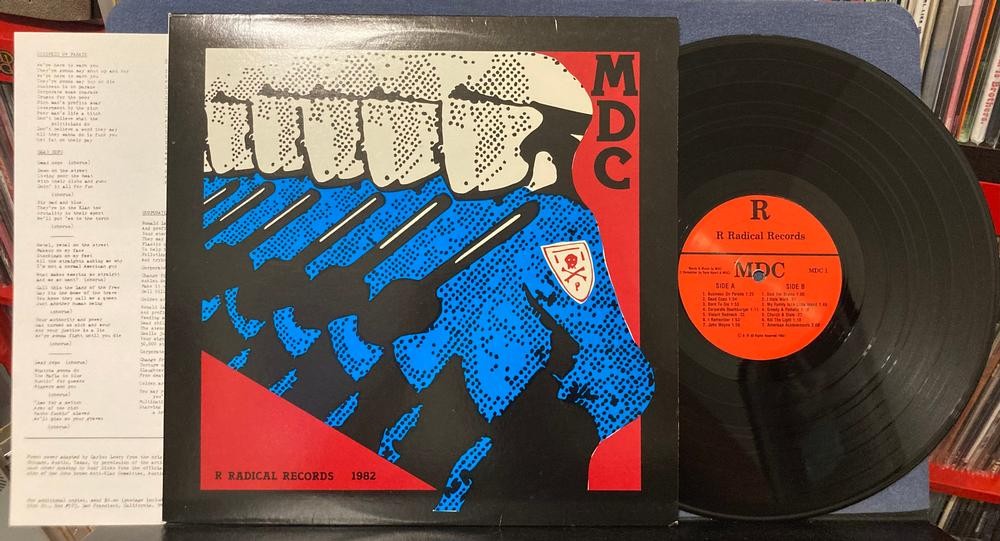 MDC MILLIONS OF DEAD COPS~NM- MID-80's R RADICAL RECORDS RE LP~LYRIC INSERT~PUNK