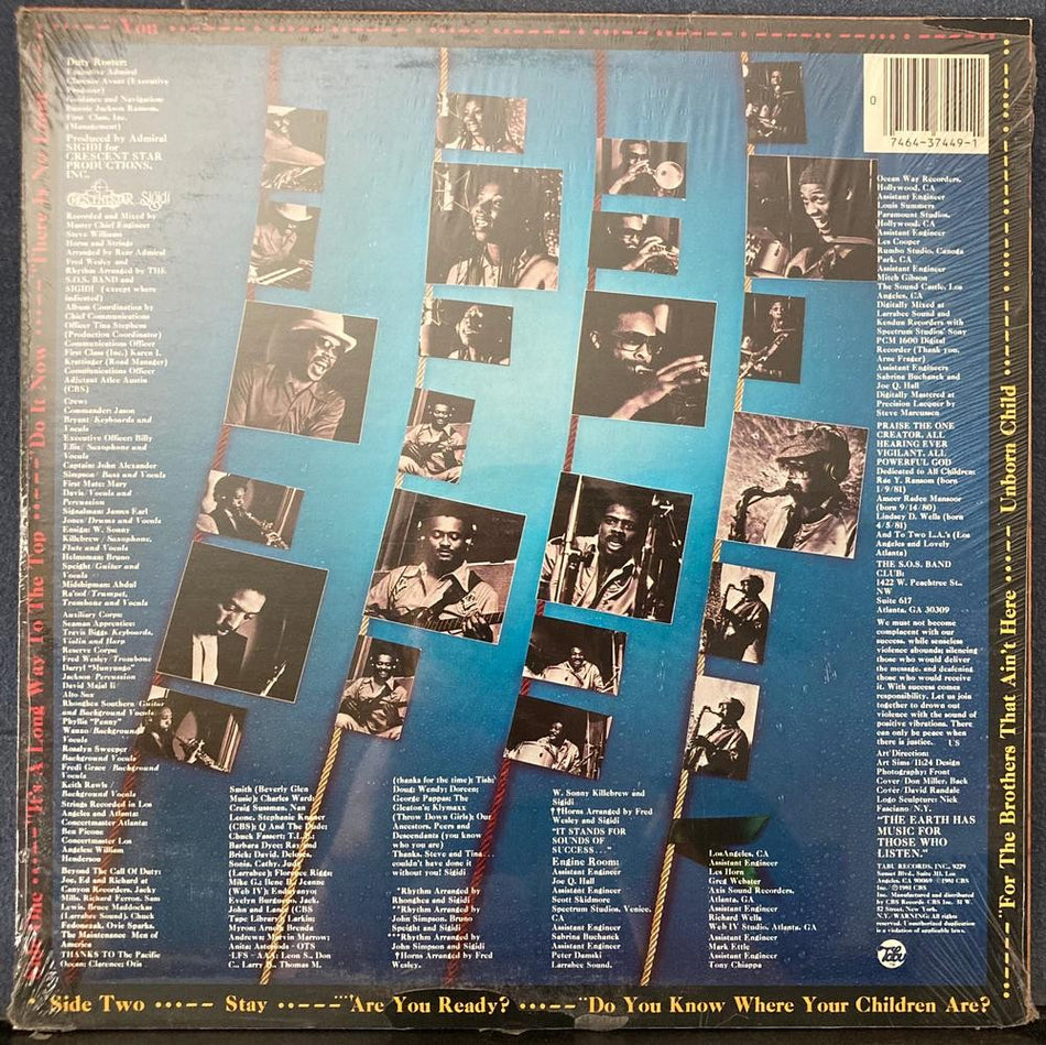 THE S.O.S. BAND TOO~SEALED ORIG 1981 TABU RECORDS LP~FZ 37449~FUNK~SOUL~DISCO