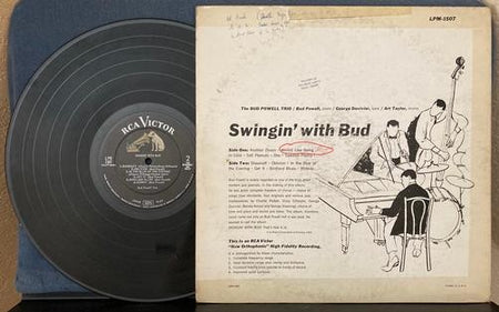 SWINGIN' WITH BUD POWELL~1958 MONO RCA VICTOR 1st PRESS LP~DEEP GROOVE~BOP~3S/1S