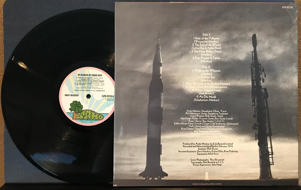 ANDY MACKAY IN SEARCH OF EDDIE RIFF~NM '74 ISLAND UK 1st PRESS LP~SYMPHONIC ROCK