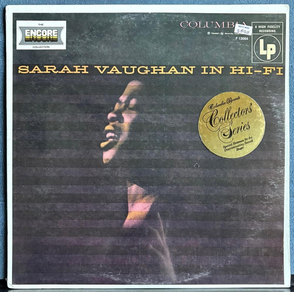 SARAH VAUGHAN IN HI-FI~SEALED '76 MONO COLLECTORS SERIES RE LP~ENCORE COLLECTION