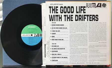 THE GOOD LIFE WITH THE DRIFTERS~ORIG 1965 ATLANTIC STEREO 1st PRESS LP~POP~SOUL