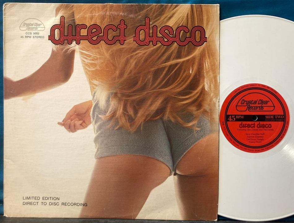 DIRECT DISCO~NM CRYSTAL CLEAR D2D GERMAN AUDIOPHILE WHITE VINYL LP~GINO DENTIE