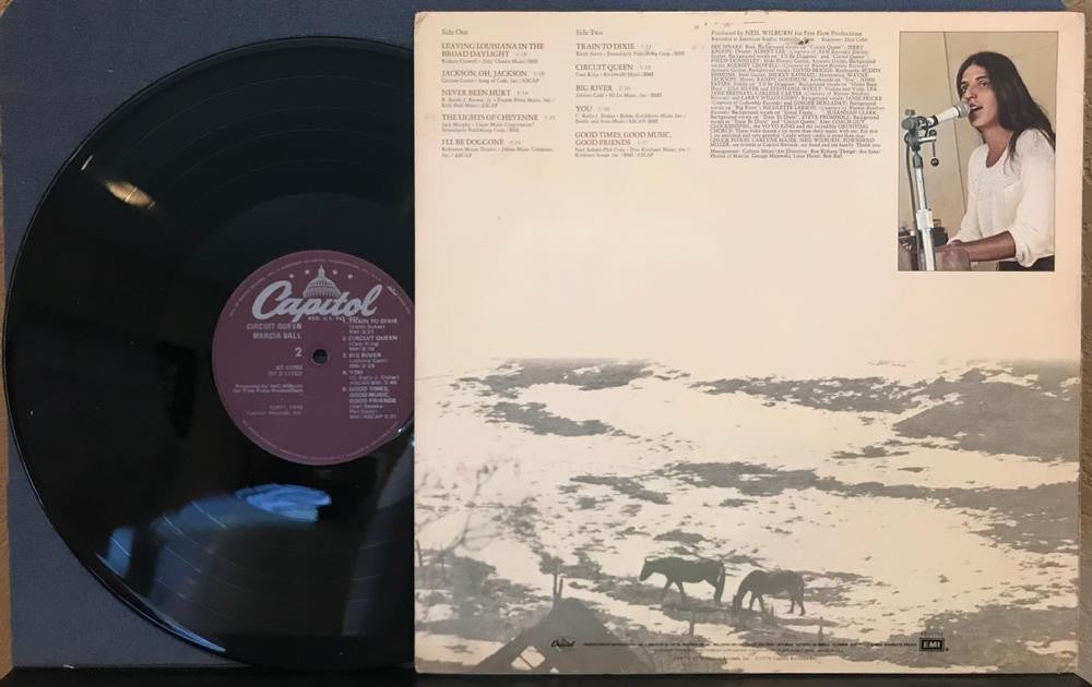 MARCIA BALL CIRCUIT QUEEN~SIGNED! VG++ 1978 CAPITOL LP~SWAMP BLUES~AUTOGRAPHED