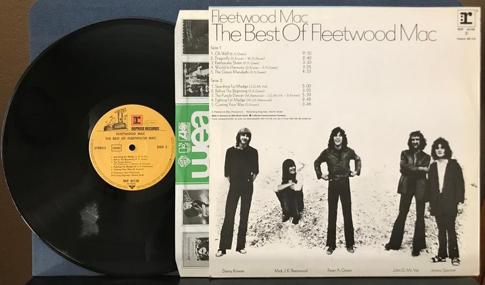 THE BEST OF FLEETWOOD MAC~VG++ ORG 1972 REPRISE GERMAN COMP LP~PETER GREEN~MCVIE