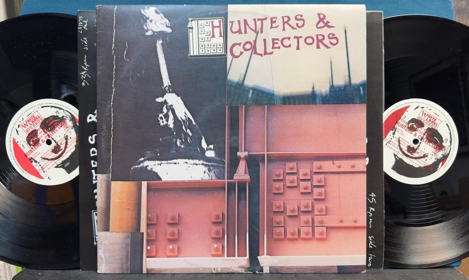 HUNTERS AND COLLECTORS~NM 1980 SELF-TITLED 2LP~AUSTRALIA WHITE RECORDS~INNERS