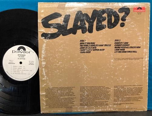 SLADE SLAYED?~1972 WHITE LABEL PROMO~STERLING~HARD HEAVY PSYCH GLAM ROCK