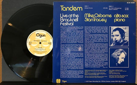 MIKE OSBORNE / STAN TRACEY~TANDEM LIVE AT BRACKNELL FESTIVAL~NM- 1977 OGUN UK LP