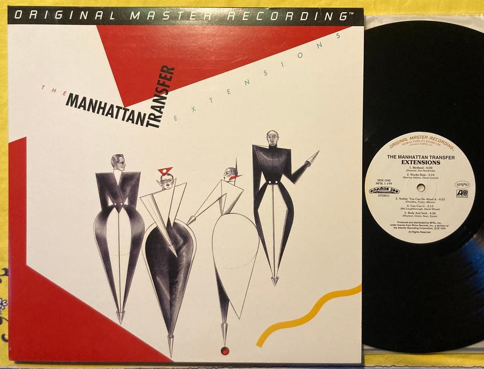 MANHATTAN TRANSFER EXTENSIONS~NM LE ANADISQ 200 MFSL AUDIOPHILE LP~LOW #4114