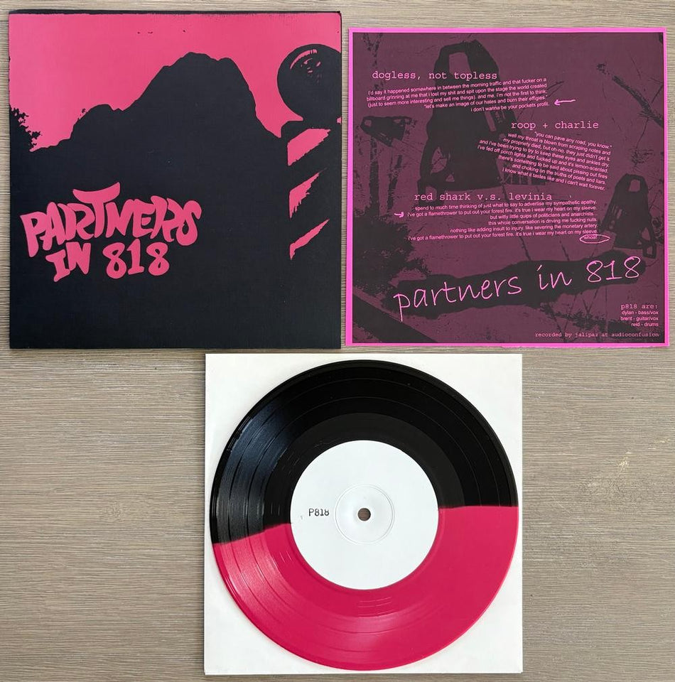 ANDREW JACKSON JIHAD~PARTNERS IN 818~LMTD SPLIT 7-INCH #11/300 BLACK/PINK 45~AJJ