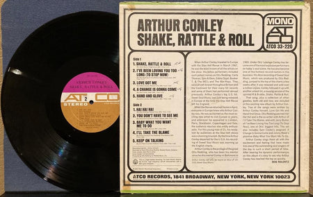 ARTHUR CONLEY SHAKE RATTLE AND ROLL~ORIG 1967 ATCO MONO 1st PRESS LP w/MONO CVR!