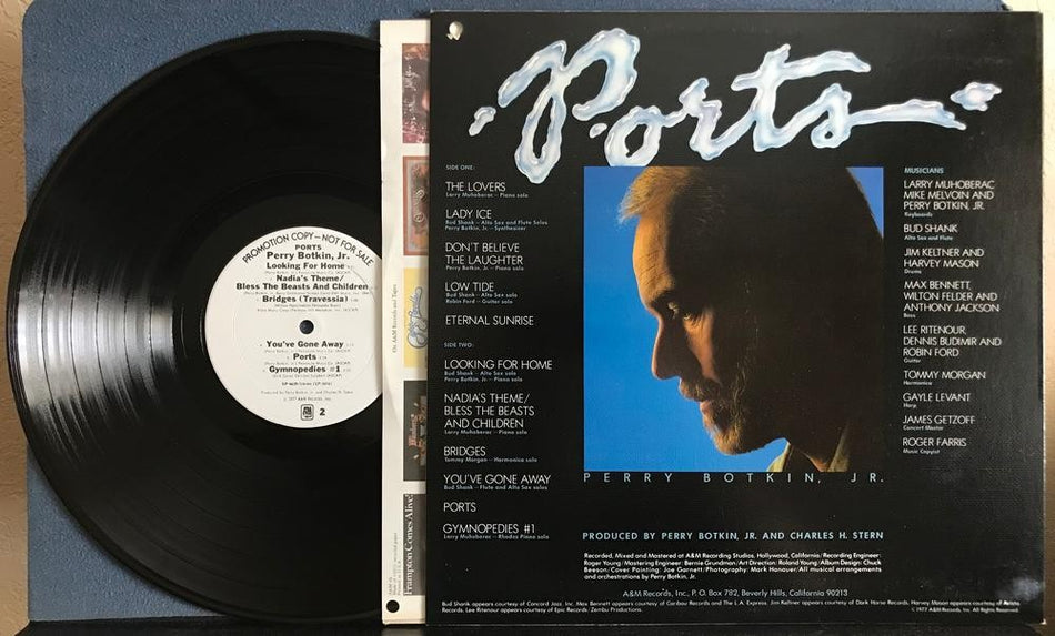 PERRY BOTKIN JR. PORTS~NM- '77 WHITE LABEL PROMO LP~MONARCH PRESS~EASY LISTENING