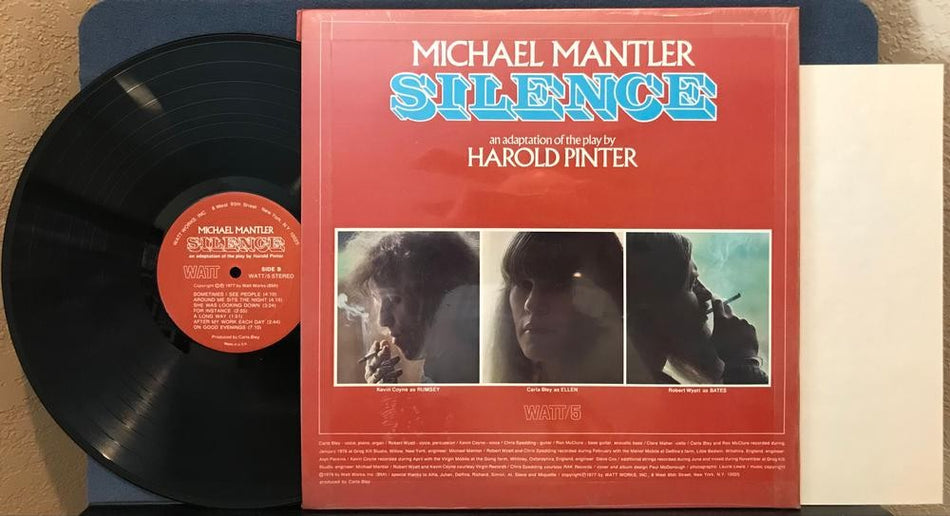 MICHAEL MANTLER SILENCE~NM- 1977 GATEFOLD 1st PRESS LP~SHRINK~INSERT~AVANT-GARDE