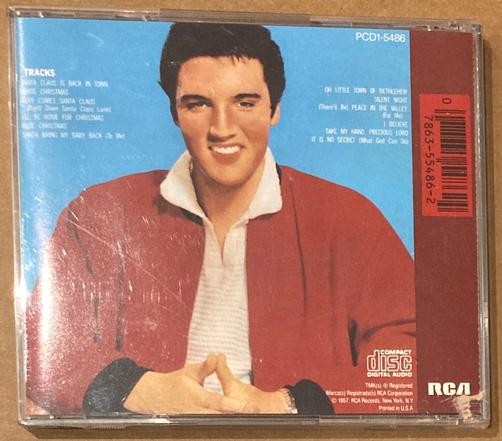 ELVIS PRESLEY CHRISTMAS ALBUM~NM RCA VICTOR CD~JORDANAIRES~SANTA CLAUS~WHITE  