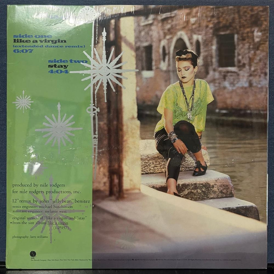 MADONNA LIKE A VIRGIN~SEALED 1984 SIRE 12-INCH 45 RPM MAXI-SINGLE LP~SYNTH-POP