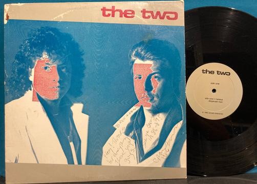 THE TWO S/T SIGNED ORIG 1985 RENIRAM PVT EP~QUIEX AUDIOPHILE~SYNTH POP~TIERNEY
