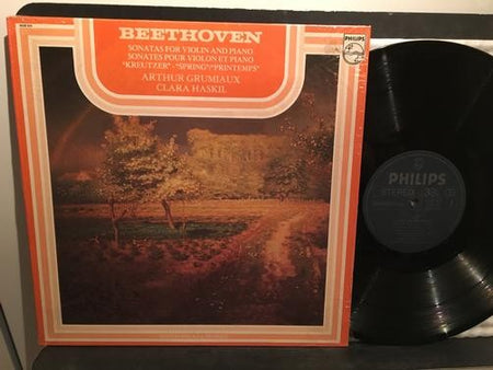 CLARA HASKIL~GRUMIAUX-BEETHOVEN~A KREUTZER~PRINTEMPS~PHILIPS CANADA~NM/NM~SHRINK