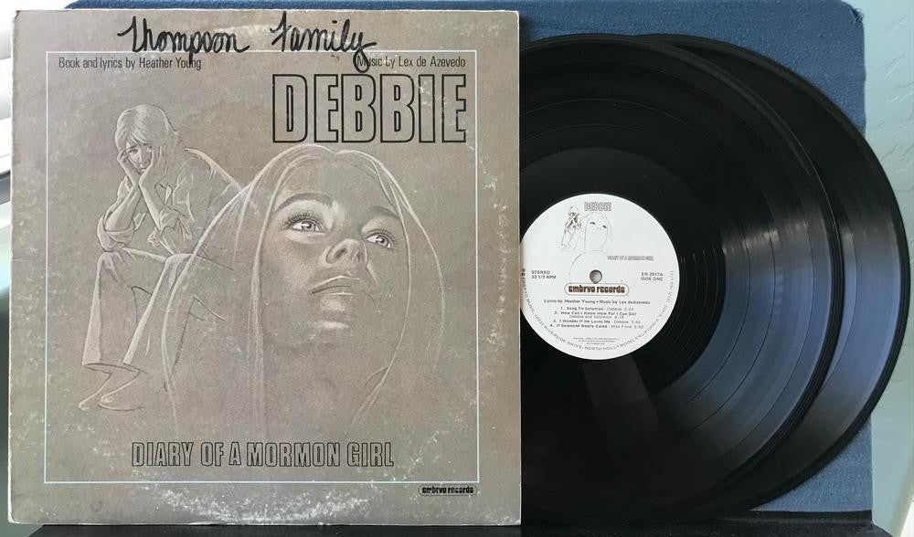 DEBBIE DIARY OF MORMON GIRL~HEATHER YOUNG~LEX DEAZEVEDO~VG++ 1978 XIAN PSYCH 2LP